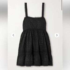 WAIMARI Canela lace-trimmed cotton-blend mini dress, Size M